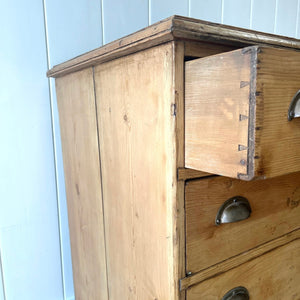 A 19th Century English Bank of Drawers or Sideboard