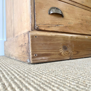 A 19th Century English Bank of Drawers or Sideboard