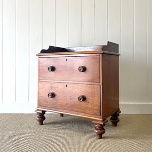 A Petite English Mahogany Chest of Drawers or Dresser c1890