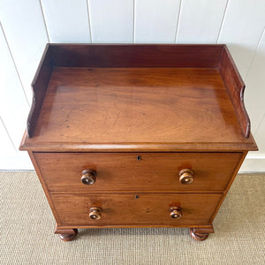 A Petite English Mahogany Chest of Drawers or Dresser c1890