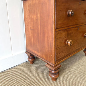 A Petite English Mahogany Chest of Drawers or Dresser c1890