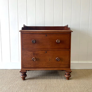 A Petite English Mahogany Chest of Drawers or Dresser c1890