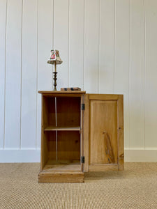 A Charming English Pine Nightstand c1890