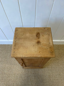 A Charming English Pine Nightstand c1890