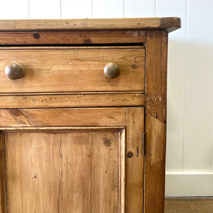 A Large Antique English Pine Sideboard c1890