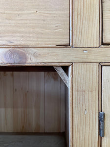 A Large 19th Century Pine Welsh Dresser or Cupboard