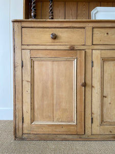 A Large 19th Century Pine Welsh Dresser or Cupboard