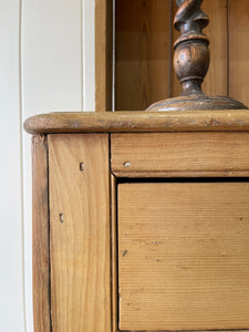 A Large 19th Century Pine Welsh Dresser or Cupboard