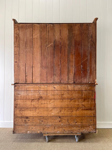 A Large 19th Century Pitch Pine Welsh Dresser or Cupboard