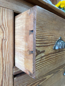 A Large 19th Century Pitch Pine Welsh Dresser or Cupboard