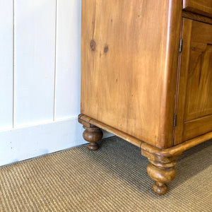 A Pleasant English Pine Cabinet or Sideboard