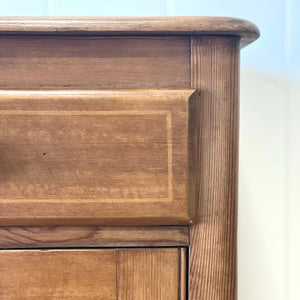 A Pleasant English Pine Cabinet or Sideboard