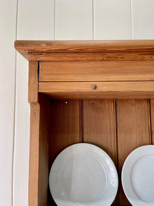 A Large 19th Century Pitch Pine Welsh Dresser or Cupboard