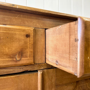 A Pleasant English Pine Cabinet or Sideboard