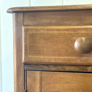 A Pleasant English Pine Cabinet or Sideboard