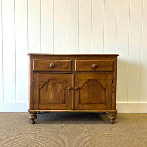 A Pleasant English Pine Cabinet or Sideboard