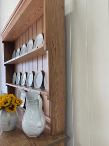 A Large 19th Century Pitch Pine Welsh Dresser or Cupboard