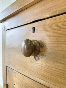 A Handsome English 19th Pine Cupboard