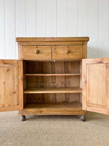 A Handsome English 19th Pine Cupboard