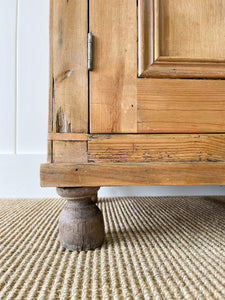 A Handsome English 19th Pine Cupboard