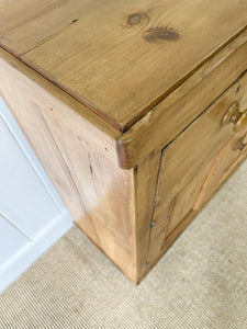 A Handsome English 19th Pine Cupboard