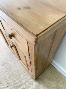 A Handsome English 19th Pine Cupboard