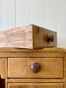 A Diminutive English Pine Sideboard c1870