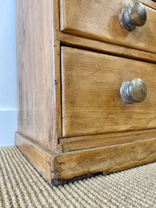 A Diminutive English Pine Sideboard c1870