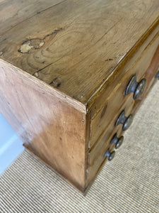 A Diminutive English Pine Sideboard c1870