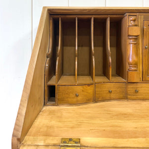 A Vintage English Pine Drop Front Desk