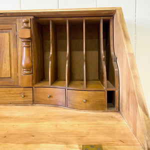 A Vintage English Pine Drop Front Desk