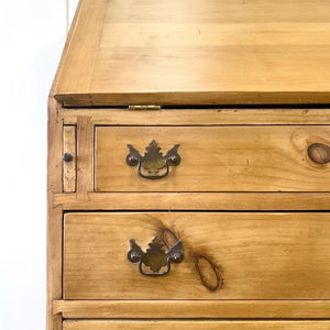 A Vintage English Pine Drop Front Desk