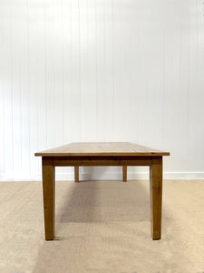 A Monumental Vintage 8ft English Pine Farmhouse Table