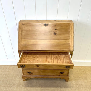 A Vintage English Pine Drop Front Desk