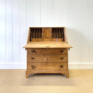 A Vintage English Pine Drop Front Desk