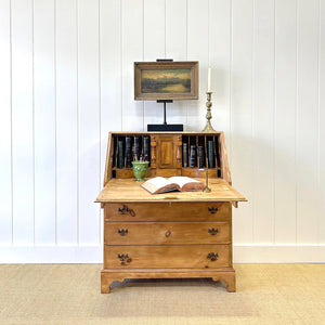 A Vintage English Pine Drop Front Desk