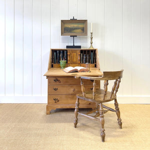 A Vintage English Pine Drop Front Desk