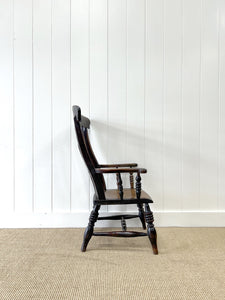 A 19th Century High Back Armchair