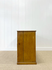 Antique English Pine Cupboard Sideboard