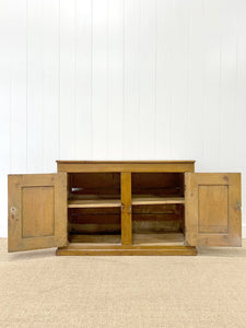 Antique English Pine Cupboard Sideboard