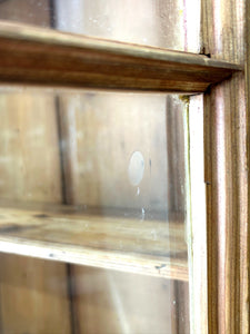 A 19th Century English Pine Narrow Bookcase or Hutch