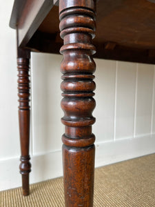 A Large Antique  6ft English Mahogany Hunt Table or Console Table