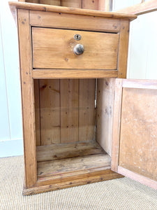 A 19th Century English Pine Narrow Bookcase or Hutch