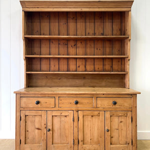 A Large and Charming Pine Welsh Dresser or Cupboard