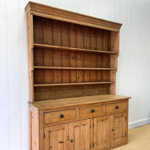 A Large and Charming Pine Welsh Dresser or Cupboard