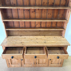 A Large and Charming Pine Welsh Dresser or Cupboard