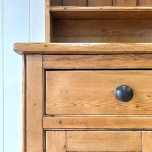 A Large and Charming Pine Welsh Dresser or Cupboard