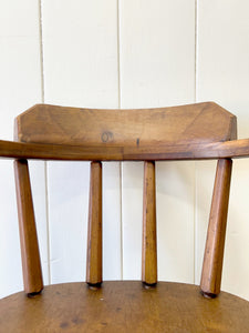 A Set of 4 Rustic Tavern Chairs