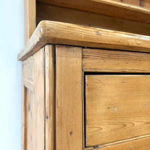 A Large and Charming Pine Welsh Dresser or Cupboard