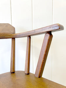 A Set of 4 Rustic Tavern Chairs